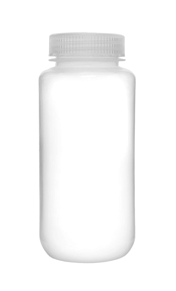 EISCO Reagent Bottle, 500ml Wide Mouth with Screw Cap, Polypropylene, Translucent