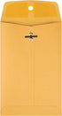 Quality Park Clasp Envelopes, 5 x 7-1/2, 28 lb Kraft Paper, Gummed Closures, 100 per Box (QUA37835)