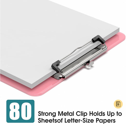 Bulk Clipboards Set of 30, Colored Clear Clip Board 8.5x11 for Classroom, Office & School Supply