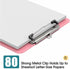 Bulk Clipboards Set of 30, Colored Clear Clip Board 8.5x11 for Classroom, Office & School Supply