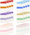 KICNIC 480 Pieces 2 Inch Sticky Tabs, Colored Self Adhesive Index Tabs, Arrow Flags for Binders and Notebooks