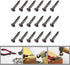 BLUELEC 200PCS Wooden Nails for Household Decoration, String Art & DIY Crafts (1×8mm/0.04×0.3in, Bronze)