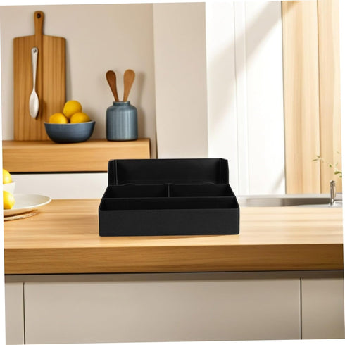 Countertop Commercial Tea Shop Organizer with Paper Cup Dispenser Straw and Spoon Holder Versatile Storage for Lids