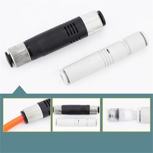 GHHSBO 1pc VML05-06 VML05-08 ZV-04 ZV-06 ZV-08(ZV-06) Tubular Vacuum Generator High Vacuum High Flow Tube Negative