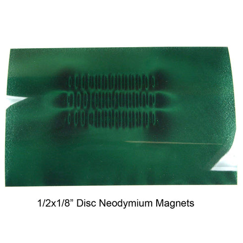 Green Magnetic Viewing Film 4x6 | Cool Magnets Science Kit for Physics Education and Magnetism Demonstrations