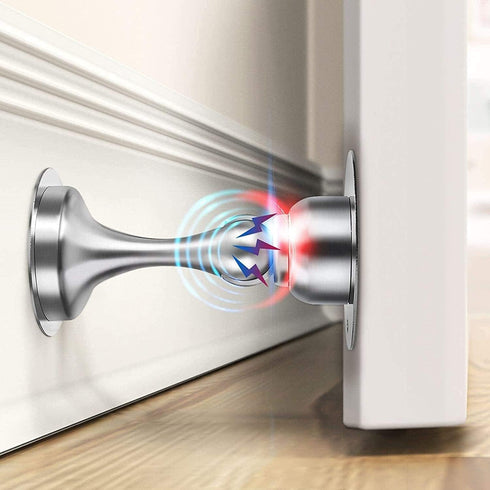 WINONLY Magnetic Door Stopper, Stainless Steel with 3M Double-Sided Adhesive Tape, No Drilling, 1 Pack to Hold Your