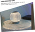 DELURA Minimalist Table Lamp, Color Changing Rechargeable Night Light, Crystal Sphere Table Lamp, Glass Ball Night