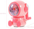 SEWACC Hand Crank Pencil Sharpener Cartoon Astronaut Spaceman Shaped Manual Sharpener for Colored Makeup Pencils Pink