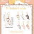 WEBEEDY 12 Pieces Enamel Badge Reel Charm - 6 Colors Cat Animal Badge Holder Charms for ID Card