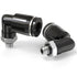 TAILONZ PNEUMATIC Male Elbow 4mm Tube OD x M5 Thread 90 Push to Connect Fittings (Pack of 10)
