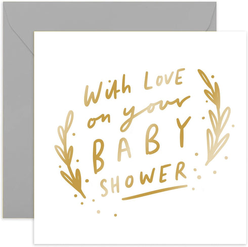 Old English Co. With Love On Your Baby Shower Card for Expecting