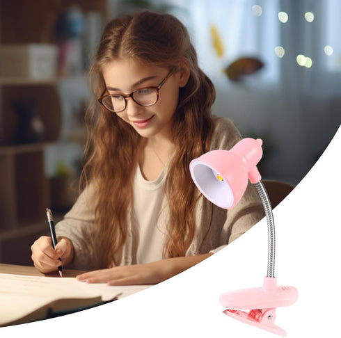 Generic Clip On Desk Lamp Flexible Portable Eye Protection LED Light, Clamp Design for Focused Reading and Study | Home