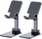 Phone Stand for Desk, 2 Pack MT-6 Adjustable Cellphone Holder for Office, Compatible with Devices Under 8” (Black)
