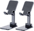 Phone Stand for Desk, 2 Pack MT-6 Adjustable Cellphone Holder for Office, Compatible with Devices Under 8” (Black)