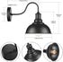 E26 (1-Light) YeLEEiNO Wall Lamps, Black Wall Sconce Lighting Barn Wall Light Industrial Vintage Farmhouse Wall Lamp