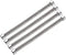 uxcell Corrugated Stainless Steel Flexible Water Line | 11.8inch Long G1/2 Female Threaded Connector with Washer, 4pcs