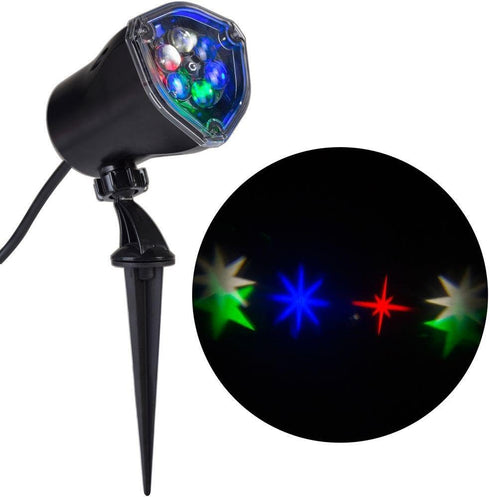 Colorful LED Projection Stake Light for Outdoor Ambiance