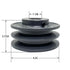2BK45-1-1/8 V Belt Pulley, 4.25'' OD 1-1/8'' Bore, Cast Iron Material, BK Double Groove for "4L" or "A" Belts and "5L"