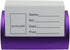 CellCase Innovative Q Shape Stainless Steel Business Name Card Holder, Desktop, Creative Design, Purple