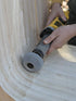 Kutzall Original Contour Wheel, 2" Dia. x 3/8" Bore, Medium Woodworking Die Grinder Attachment for Various Brands
