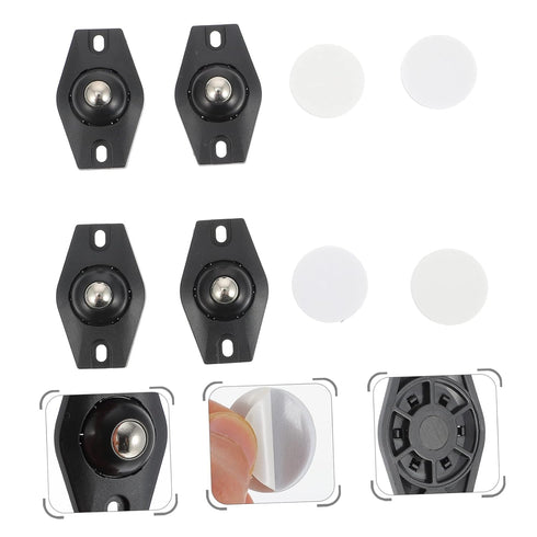 8pcs Self-Adhesive Box Casters - Quiet Rolling Wheels for Easy Moving