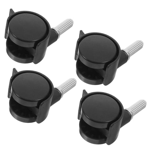 MAGICLULU 4pcs Heavy Duty Pu Caster Wheels with Brakes Replacement Wheels for