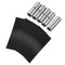 MECCANIXITY Non-Insulated Copper Wire Crimp Connector Terminals, 8 AWG with PVC Heat Shrink Tubing, Pack of 5