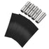 MECCANIXITY Non-Insulated Copper Wire Crimp Connector Terminals, 8 AWG with PVC Heat Shrink Tubing, Pack of 5