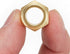 4 PCS Solid Brass Pipe Fitting and Air Hose End Fittings, 1/2" Barb x 1/4" NPT Male Thread Pipe Adapter