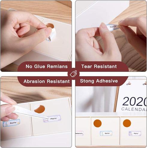 Phomemo D30 Labels Paper Refill, 3/8" x 1 1/8" (12mm x 30mm) 210 Labels/Roll Thermal Self-Adhesive Label Paper