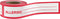 ChromaLabel 1 Inch Allergic Write-in Tape, Red and White Imprint, 500 Inch Roll