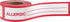 ChromaLabel 1 Inch Allergic Write-in Tape, Red and White Imprint, 500 Inch Roll