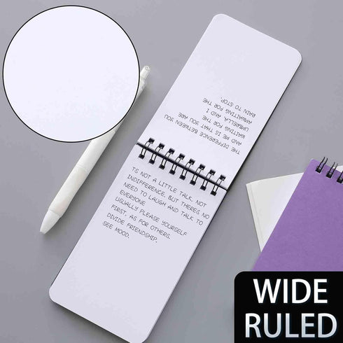QiCheng Pocket Notebook, Small Notepad, 3X5 Inches, 6 Blank Spiral Notebooks