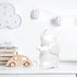 Simple Designs LT3337-WHT Fun Shaped Sitting Night Light Table Lamp, White Porcelain Elephant