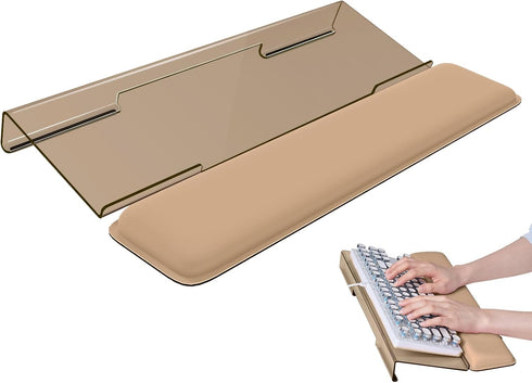 Laborio Computer Keyboard Stand for Desktop, Keyboard Riser Wrist Rest Holder for