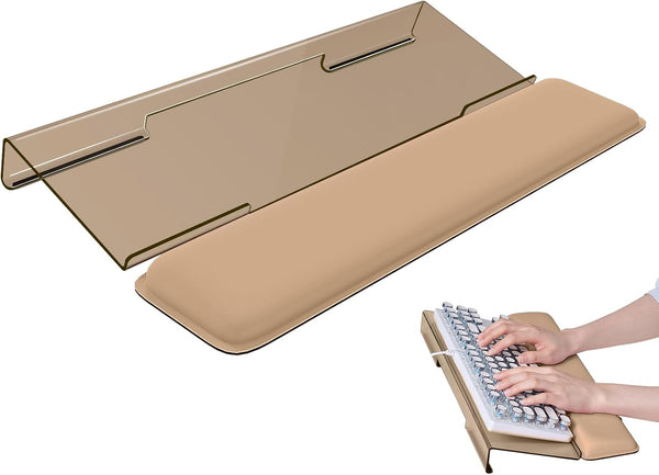 Laborio Computer Keyboard Stand for Desktop, Keyboard Riser Wrist Rest Holder for