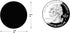 SMARSTICKER 1 Inch Round Blank Black Shooting Target Pasters - 1,000 Permanent Color Coding Circle Dot Labels