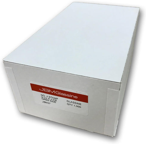 Premium Glassine #4 Envelopes by JBM, Measures 4-7/8" x 3-1/4", Pack of 100