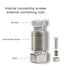 20PCS M10 to M8 Thread Reducer Nuts, Stainless Steel Fastener Accessory for Plumbing Connections/Compressed Air