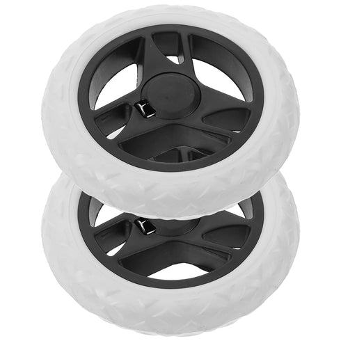 Amosfun 2pcs Laundry Cart Wheel Replacement for Shopping Trolley Grocery Trolley Rolling