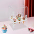 Mahugde 9 Holes Ice Cream Cone Cabinet, Clear Ice Cream Display Cabinet Acrylic Ice Cream Display Cabinet for Dessert