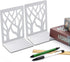 White(3 MSDADA Bookends, Book Ends for Shelves, Bookends for Office, Book Ends for Heavy Books, Book Shelf Holder Stand