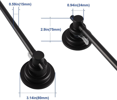 5 17-28 Inch SLIIMU Suction Cup Towel Bar for Shower with Hooks, Adjustable Long Bathroom Wall Washcloth