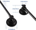 5 17-28 Inch SLIIMU Suction Cup Towel Bar for Shower with Hooks, Adjustable Long Bathroom Wall Washcloth