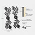 7-Inch (4-Pcs, Black Leaf Shaped Shutter Tieback, Decorative Shutter Holder with Installation Hardware, Exterior