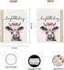 Preppy Cow Notebook Journal - Cow Gifts for Cow Lovers, College Ruled Hardcover Spiral Notebook 5.5 x 8.3