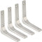 SAYAYO Heavy Duty Floating Shelf Bracket 4 Inch x 4 Inch, Stainless
