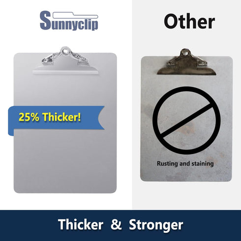 Metal Clipboard, 20% Sturdier Aluminum Contractor Clipboard with High Capacity Clip for A4 Size Sheets
