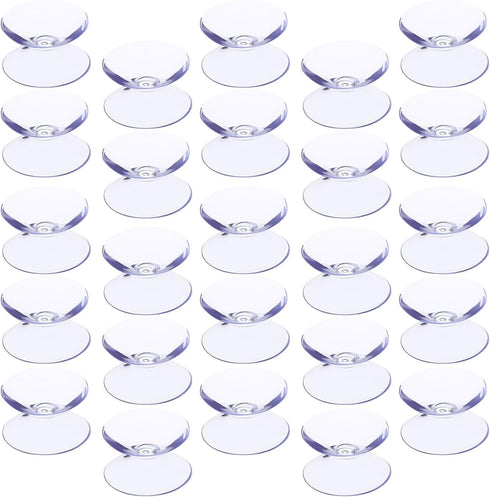 NUOBESTY 100pcs Glass Table Top Spacers Dual-Sided Non-Slip Suction Cups 10x20mm Furniture
