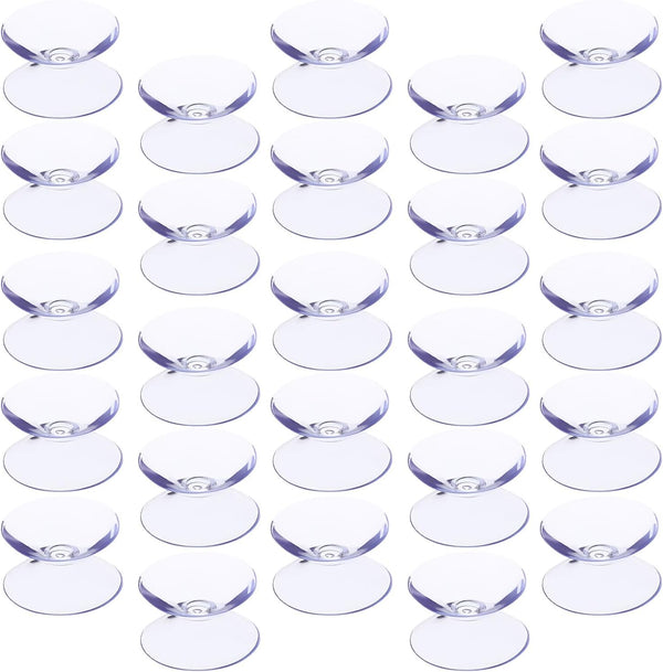 NUOBESTY 100pcs Glass Table Top Spacers Dual-Sided Non-Slip Suction Cups 10x20mm Furniture